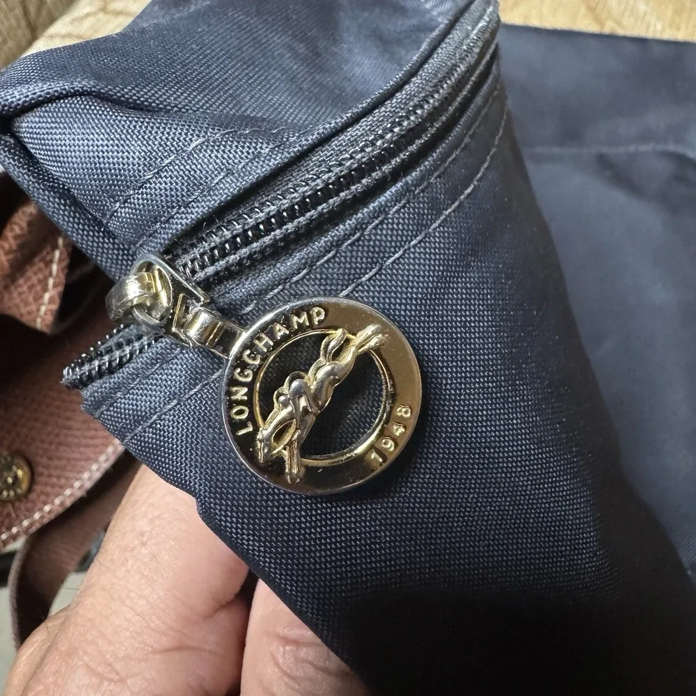 LONGCHAMP Navy Blue Le Pliage Sac A Dos Modele‎ Depose Backpack